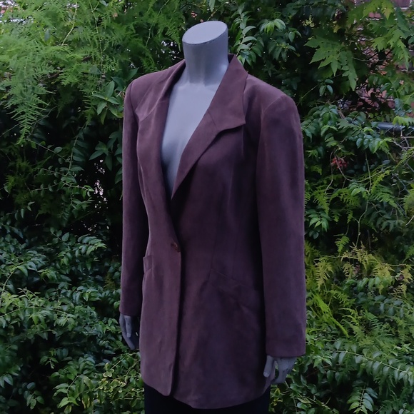 dana buchman dresses ladies pure silk (1) button overcoat (VINTAGE) - Picture 14 of 17